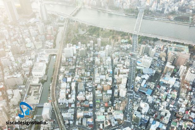スカイツリーから見る街並み
